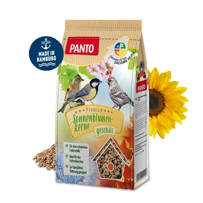 Produktbild von PANTO Sonnenblumenkerne geschält – 1 kg Vogelfutter schalenfrei & energiereich
