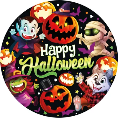 Produktbild von Kleine Monster Halloween Einwegteller 20 Stück