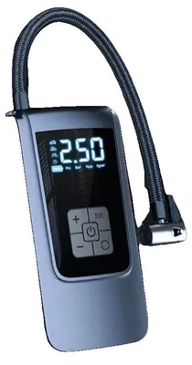 Image de Compresseur d'air, gonfleur de pneus électrique, pompe multifonction, noir, alimenté par batterie