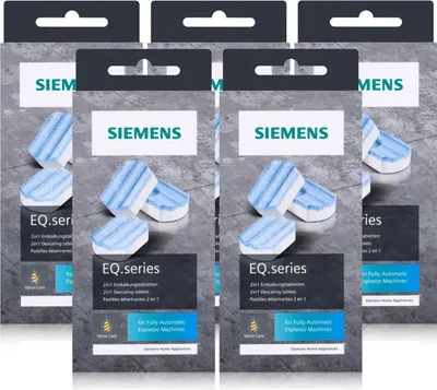 Produktbild von 5x Siemens EQ.series TZ80002A Entkalkungstabletten 2in1 für Kaffeevollautomaten