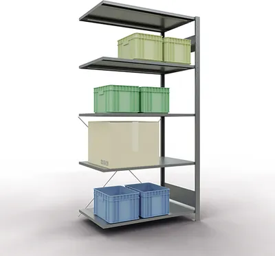 Produktbild von SCHULTE Regal MULTIplus150 12765 Anbau 2.000x1.000x600mm 5Böden vz