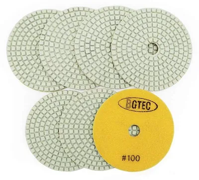 Image de Pads de polissage diamantés de 100 mm pour le granit et le marbre