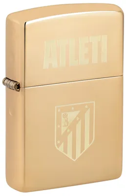 Productafbeelding van Zippo stormaansteker, Atlético de Madrid - Hoogglans gepolijst messing, lasergravure