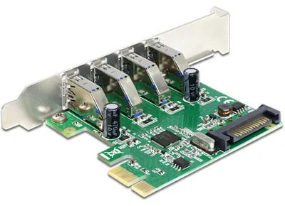 Immagine prodotto di Delock 89360, PCIe, USB 3.2 Gen 1 (3.1 Gen 1), Windows 7 Home Basic, Windows 7 Home Basic x64, Windows 7 Home Premium, Windows 7 Home Premium...