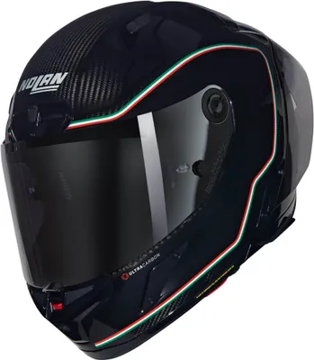 Produktbild von Nolan X-804 RS Ultra Carbon Asso Di Picche Integralhelm Schwarz / Rot / Grün M