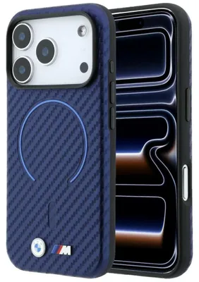 Produktbild von BMW M Carbon Gedruckter Ring MagSafe Apple iPhone 18 Pro / 17 Pro marineblau