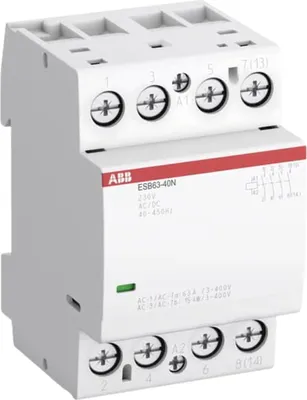 Obrázek produktu pro ABB instalační stykač, 63 A, 4S/0Ö, 230 V AC/DC, 1 ks.