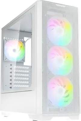 Produktbild von Kolink Unity Solar ARGB Mesh, Midi Tower, PC, Weiß, ATX, EATX, micro ATX, Mini-ITX, Stahl, Gehärtetes Glas, Gaming