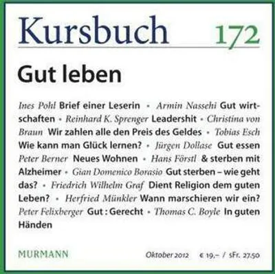 Produktbild von Kursbuch Nr. 172
