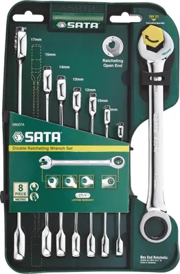 Image de SATA 08007A Jeu de clés mixtes à cliquet