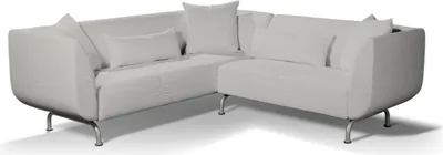 Produktbild von Dekoria Bezug für Strömstad 3+2-Sitzer Sofa, hellgrau, Bezug für Stromstad 3+2-sitzer