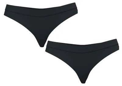 Produktbild von Bio-Baumwoll-String hoher Bund - 2er Pack