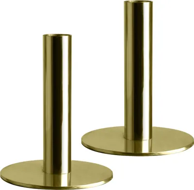 Produktbild von Kerzenständer goldfarben 10 x 13 cm - 2 Stück