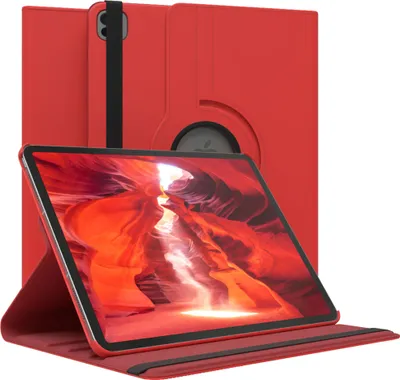 Produktbild von EAZY CASE - Tablet Hülle für Apple iPad Air 13 (2025) Schutzhülle, Tablet Case 360° drehbar in Rot