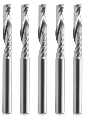 Image de Ensemble de fraises hélicoïdales CNC en 5 pièces, avec un diamètre de coupe de 6 mm