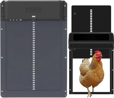 Produktbild von Hühnertür Vollaluminiumtür Automatische Hühnerstalltür Solarenergie Automatisch hühnerklappe automatisch Hühnertür Hühnerklappe Batteriebetriebene Multi-Modi-Hühnertür hühnerklappe Chicken Door