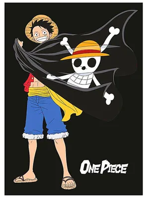 Produktbild von One Piece Fleecedecke Kinder Kuscheldecke Wohndecke 100 x 140 cm
