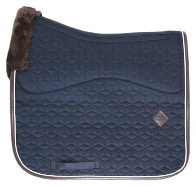 Zdjęcie produktu dla Kentucky Horsewear Dressage Saddle Pad Skin Friendly Star Pattern Saddle Pad Navy Full