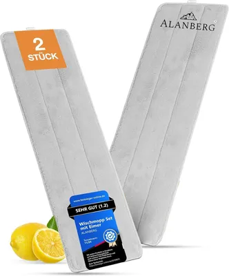 Ersatzpads 40 cm, 2 Stück, Mikrofaser, waschbar