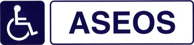 Image de Étiquette adhésive 250x63 mm. Toilettes pour handicapés
