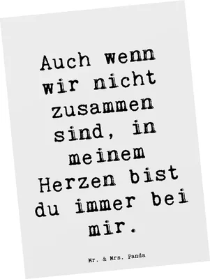 Produktbild von Mr. & Mrs. Panda bildkarte Spruch Trennung von den Eltern - Weiß - Geschenk, Trost, Kunstkarten, Fotokarte, Zuversicht, im Herzen, Liebe, Vertrauem, Zuneigung, Grußkarte