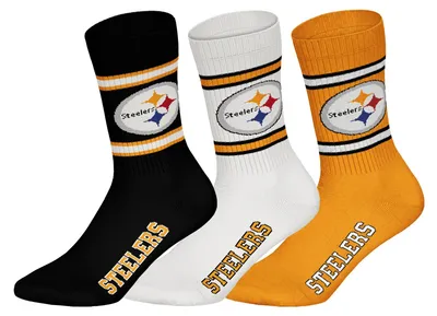 Produktbild von Pittsburgh Steelers 3pk Crew Socks