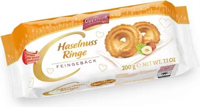 Produktbild von Haselnuss Ringe Hausgebäck von Coppenrath, 200g