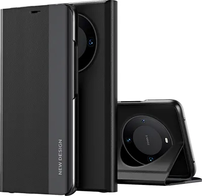 Obrázek produktu pro Huawei Mate 60 Pouzdro, MagnetickéPolyuretanKožené Pouzdro s Funkcí Stojánku pro Huawei Mate 60 černé