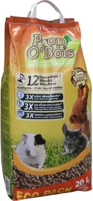 Image de Litière Rongeurs Bois TYROL, 100% Naturelle, Biodégradable, Dépoussiérée, 20 L