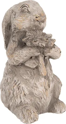Immagine prodotto di Clayre & Eef figurina decorativa coniglio 15 cm pietra grigia
