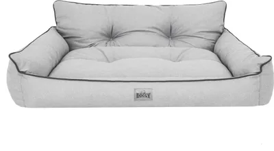 Produktbild von Hundebett Haustierbett Hundeliege Gesteppt Hundekissen Bett Sofa Hundematratze Tierbett Hundesofa Matratze - Joker Gesteppt - 64 x 49 cm [Größe: L] - Asche Ökoleinen