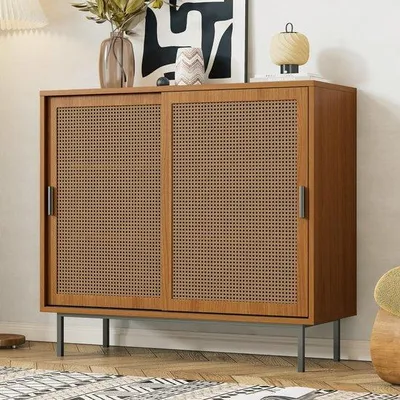 Zdjęcie produktu dla Komoda z szufladami – regulowane szuflady – drewno – przechowywanie – 100 x 90 x 37 cm