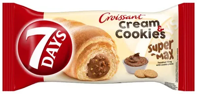 Produktbild von 7DAYS Blätterteiggebäck mit Haselnusscreme und knusprigen Keksstückchen, 98 g