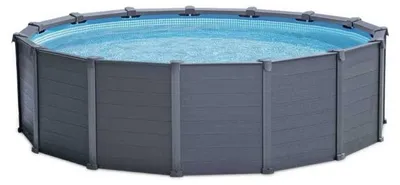 Produktbild von Intex 26384, 16805 l, Gerahmter Pool, Erwachsener & Kind, Leiter, Graphit, 193 kg