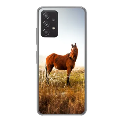 Produktbild von MuchoWow® Handyhülle Schutzhülle Hülle für Samsung galaxy a73 Pferd - Weide - Australien Silikon Softcase Handy Hülle - Handyhülle