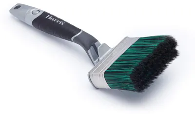 Produktbild von Harris Ultimate Holzpinsel für Schuppen und Zaun, Schwanenhals, 100 mm, Grau