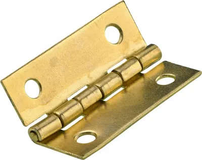 Produktbild von Zierscharnier, vermessingt 30x20 mm, 8 Stück