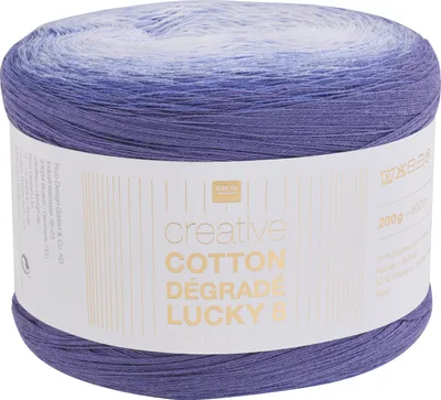 Produktbild von Rico Design Creative Baumwolle Dégradé Lucky 8, 200 g, ca. 800 m Farbe 023