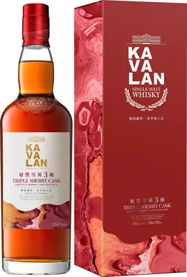 Produktbild von Kavalan Kavalan Triple Sherry Cask 40% vol Whisky aus Taiwan NV Whisky ( 1 x 0.7 L )