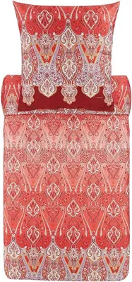 Produktbild von Bassetti Bettwäsche-Garnitur RAGUSA Farbe BORDEAUX R1 Größe 135x200 + 80x80cm