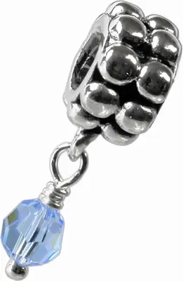 Image de Carlo Biagi perle triangle topaze argent European Beads BDBB12