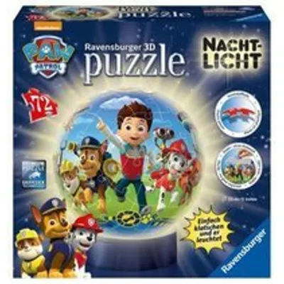 Produktbild von Ravensburger 3D Puzzel Paw Patrol als Nachtlicht