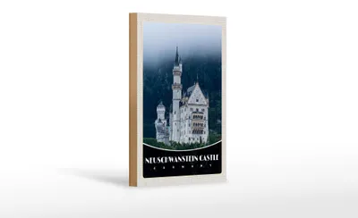 Produktbild von Holzschild Reise 12x18 cm Neuschwanstein Schloss Marienbrücke