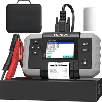 Produktbild von Accutester – Batterietester – Autodiagnosetester – Batteriekontrolle – Diagnosetester – 3,5-Zoll-Farbdisplay