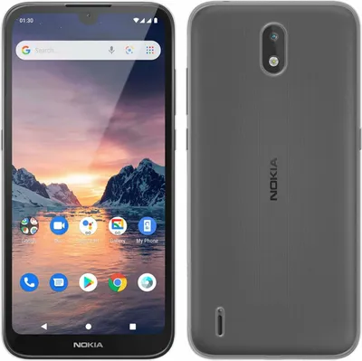 Produktbild von cofi1453® Silikon Hülle Basic kompatibel mit NOKIA 1.3 Case TPU Soft Handy Cover Schutz Transparent