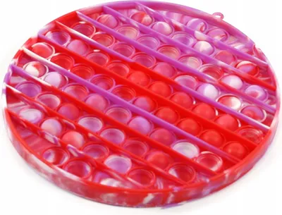 Produktbild von Pop It Fidget Toy 20cm - Anti-Stress Spielzeug Regenbogen oder Pink - Push Bubble