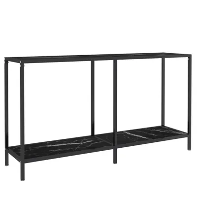 Produktbild von vidaXL Konsolentisch Schwarz 140x35x75,5 cm Hartglas