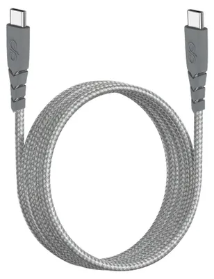 Zdjęcie produktu dla Force Power, ultra-wytrzymały kabel USB-C/USB-C, 2 m, 5 A, szary