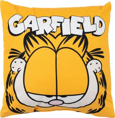 Produktbild von Garfield Kissen - Plüsch Dekokissen Zierkissen Kopfkissen Sitzkissen Gelb 40 x 40 cm