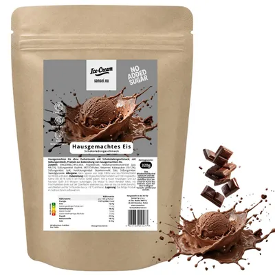 Produktbild von Sansei Eispulver Schokoladengeschmack Ohne Zuckerzusatz 320 g